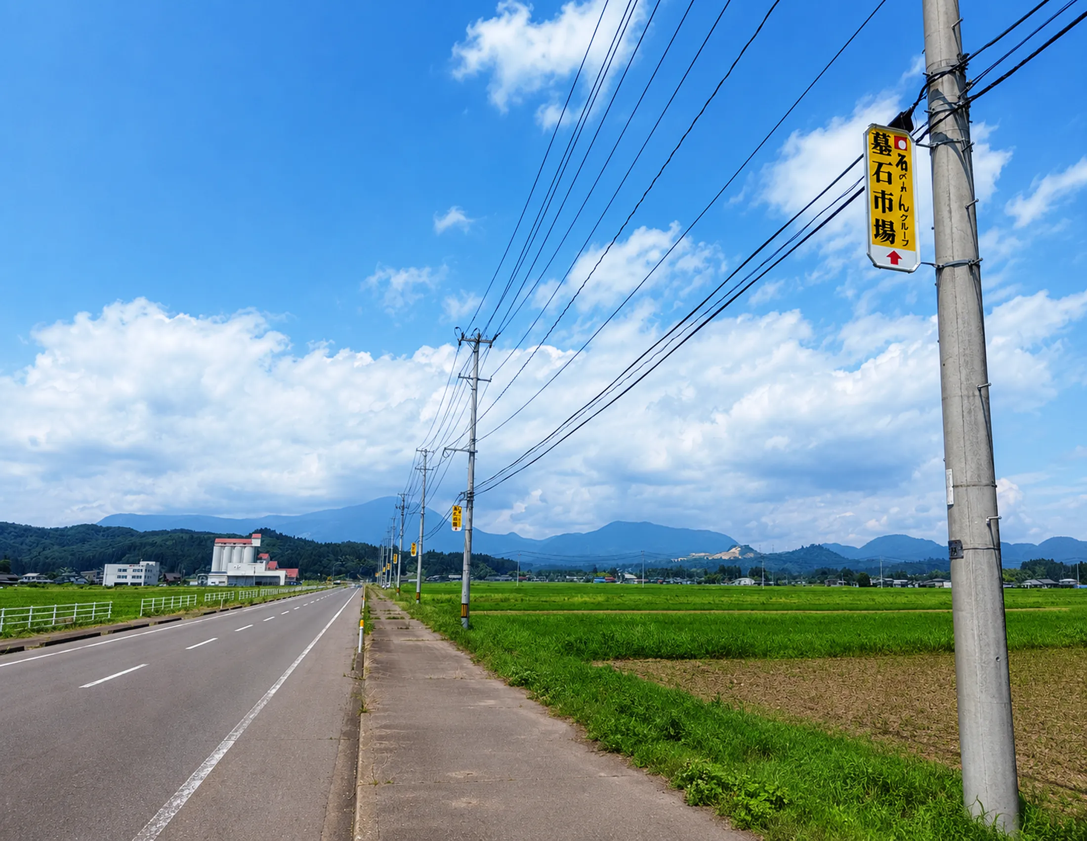 泉ヶ岳電柱広告事例
